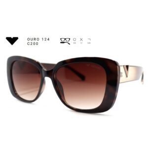 Óculos de Sol Vizzano Ouro 124 – Aviador Oversized Lentes Coloridas