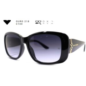 Óculos de Sol Vizzano Ouro 218 – Gatinho Alongado Moderno
