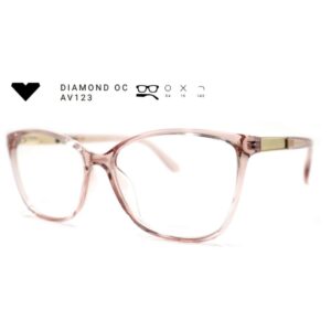 Óculos de Grau Vizzano Diamond OC – Armação Metal Dourado com Fio de Nylon
