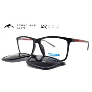 Óculos de Grau Maresia Ferradura RJ – Clip-on Retangular Clássico