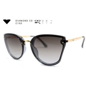 Óculos de Sol Vizzano Diamond CD – Retangular Moderno com Haste Geométrica