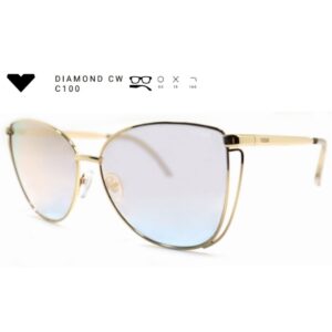 Óculos de Sol Vizzano Diamond CW – Flat Top Quadrado Moderno