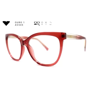 ouro 1 av345 armacao oculos de grau feminino milano vizzano otica vision dor aracaju