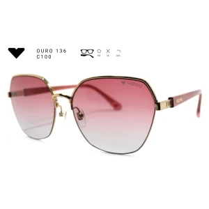 ouro 136 c100 armacao oculos de sol feminino milano vizzano otica vision dor aracaju