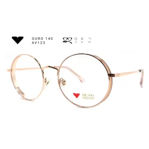 ouro 140 av123 armacao oculos de grau feminino milano vizzano otica vision dor aracaju
