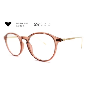 ouro 141 av234 armacao oculos de grau feminino milano vizzano otica vision dor aracaju