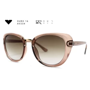 ouro 16 av234 armacao oculos de sol feminino milano vizzano otica vision dor aracaju