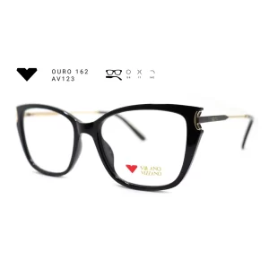 ouro 162 av123 armacao oculos de grau feminino milano vizzano otica vision dor aracaju