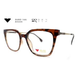 ouro 166 av234 armacao oculos de grau feminino milano vizzano otica vision dor aracaju
