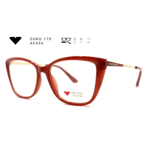 ouro 170 av456 armacao oculos de grau feminino milano vizzano otica vision dor aracaju