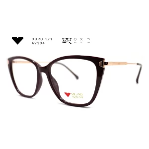 ouro 171 av234 armacao oculos de grau feminino milano vizzano otica vision dor aracaju