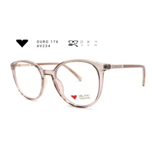 ouro 176 av234 armacao oculos de grau feminino milano vizzano otica vision dor aracaju