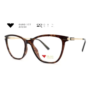 ouro 177 av234 armacao oculos de grau feminino milano vizzano otica vision dor aracaju