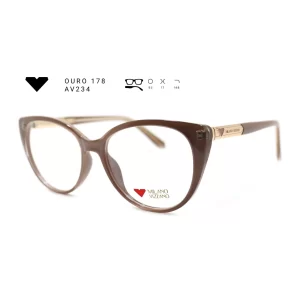 ouro 178 av234 armacao oculos de grau feminino milano vizzano otica vision dor aracaju