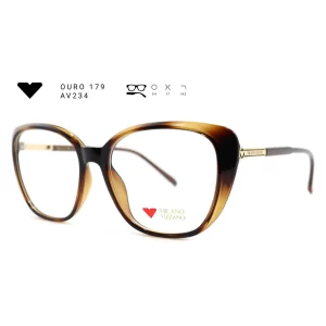 ouro 179 av234 armacao oculos de grau feminino milano vizzano otica vision dor aracaju