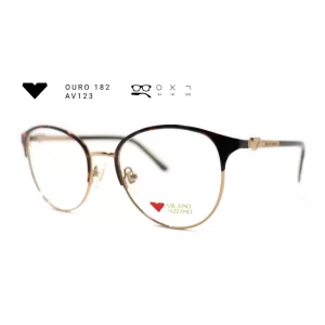 ouro 182 av123 armacao oculos de grau feminino milano vizzano otica vision dor aracaju
