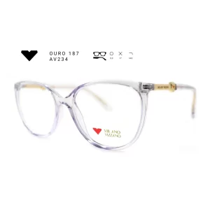 ouro 187 av234 armacao oculos de grau feminino milano vizzano otica vision dor aracaju