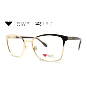 ouro 190 av123 armacao oculos de grau feminino milano vizzano otica vision dor aracaju