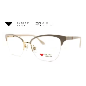 ouro 191 av123 armacao oculos de grau feminino milano vizzano otica vision dor aracaju