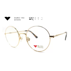 ouro 193 av345 armacao oculos de grau feminino milano vizzano otica vision dor aracaju