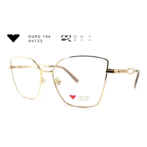 ouro 196 av123 armacao oculos de grau feminino milano vizzano otica vision dor aracaju