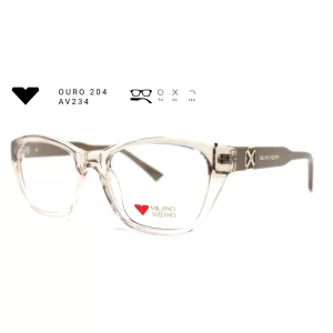 ouro 204 av234 armacao oculos de grau feminino milano vizzano otica vision dor aracaju