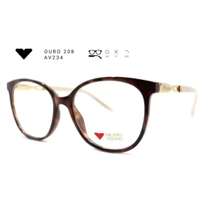 ouro 208 av234 armacao oculos de grau feminino milano vizzano otica vision dor aracaju