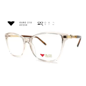ouro 210 av234 armacao oculos de grau feminino milano vizzano otica vision dor aracaju