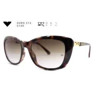 ouro 213 c100 armacao oculos de sol feminino milano vizzano otica vision dor aracaju