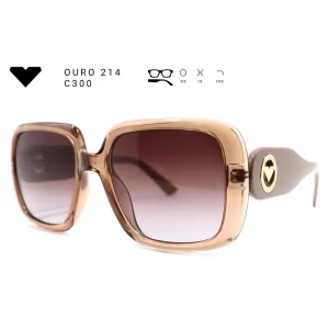ouro 214 c300 armacao oculos de sol feminino milano vizzano otica vision dor aracaju