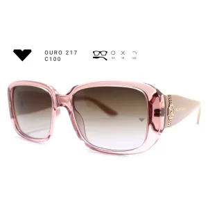 ouro 217 c100 armacao oculos de sol feminino milano vizzano otica vision dor aracaju