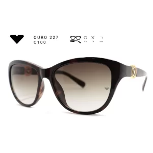 ouro 227 c100 armacao oculos de sol feminino milano vizzano otica vision dor aracaju