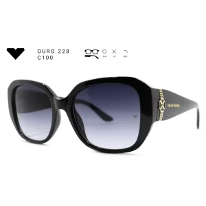 ouro 228 c100 armacao oculos de sol feminino milano vizzano otica vision dor aracaju