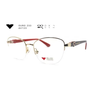 ouro 233 av123 armacao oculos de grau feminino milano vizzano otica vision dor aracaju