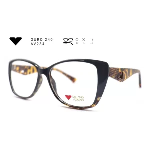 ouro 240 av234 armacao oculos de grau feminino milano vizzano otica vision dor aracaju