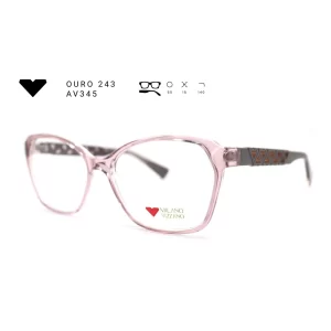ouro 243 av345 armacao oculos de grau feminino milano vizzano otica vision dor aracaju