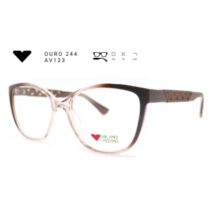 ouro 244 av123 armacao oculos de grau feminino milano vizzano otica vision dor aracaju