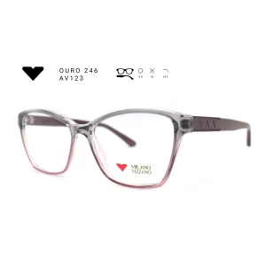 ouro 246 av123 armacao oculos de grau feminino milano vizzano otica vision dor aracaju