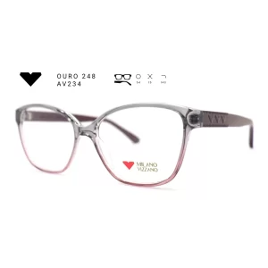 ouro 248 av234 armacao oculos de grau feminino milano vizzano otica vision dor aracaju