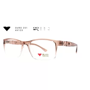 ouro 251 av123 armacao oculos de grau feminino milano vizzano otica vision dor aracaju