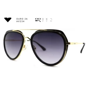 ouro 26 av234 armacao oculos de sol feminino milano vizzano otica vision dor aracaju