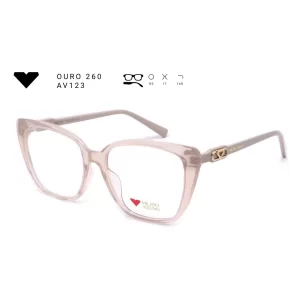 ouro 260 av123 armacao oculos de grau feminino milano vizzano otica vision dor aracaju
