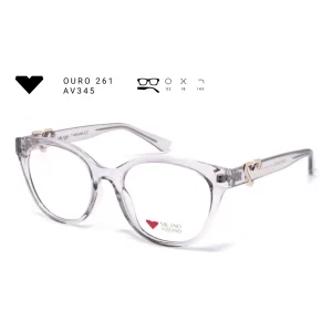 ouro 261 av345 armacao oculos de grau feminino milano vizzano otica vision dor aracaju