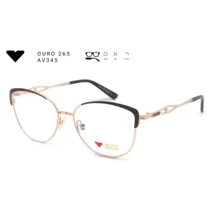 ouro 265 av345 armacao oculos de grau feminino milano vizzano otica vision dor aracaju