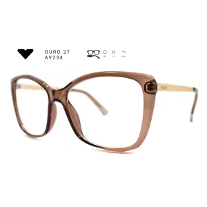 ouro 27 av234 armacao oculos de grau feminino milano vizzano otica vision dor aracaju