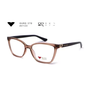 ouro 270 av123 armacao oculos de grau feminino milano vizzano otica vision dor aracaju