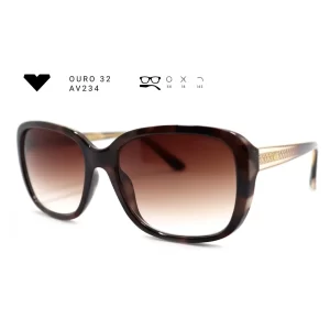 ouro 32 av234 armacao oculos de sol feminino milano vizzano otica vision dor aracaju