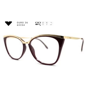 ouro 36 av234 armacao oculos de grau feminino milano vizzano otica vision dor aracaju