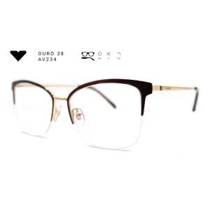 ouro 38 av234 armacao oculos de grau feminino milano vizzano otica vision dor aracaju
