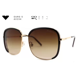 ouro 5 av234 armacao oculos de sol feminino milano vizzano otica vision dor aracaju